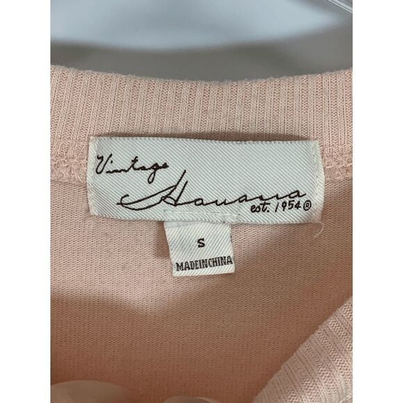 Vintage Havana Women's Soft Knit Sweater Long Sleeve Crew Neck Peach Small - Picture 5 of 7